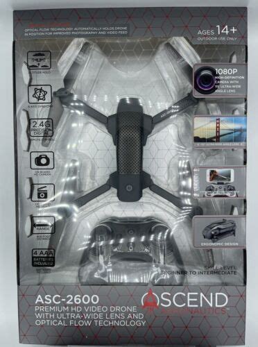 ascend aeronautics asc  premium video drone  hd p camera open ebay