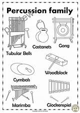 Percussion Marimba Glockenspiel Woodwind Anastasiya Bells Tubular Cymbals Drum sketch template