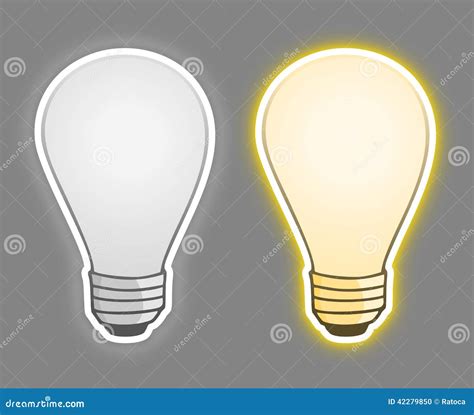 bulbs stock vector illustration  bulb electric