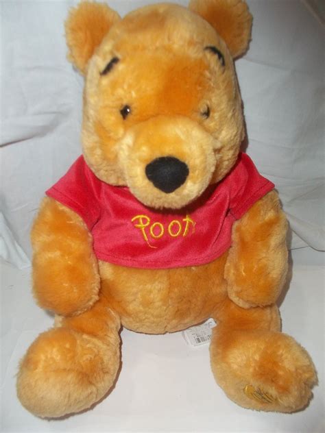 authentic disney store winnie  pooh bear stuffed animal plush doll