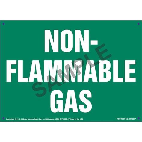 flammable gas sign
