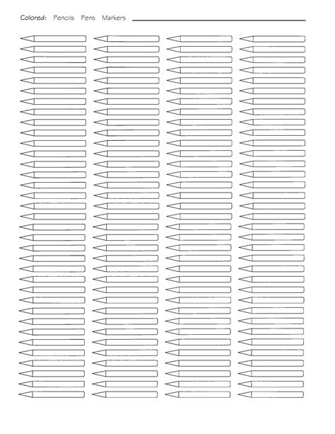 printable blank color chart printable word searches