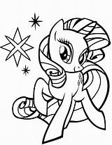 Coloring Pages Pony Kids Getcolorings Rarity Equestria Mlp sketch template