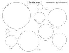 solar system template mobile  cutouts google search solar