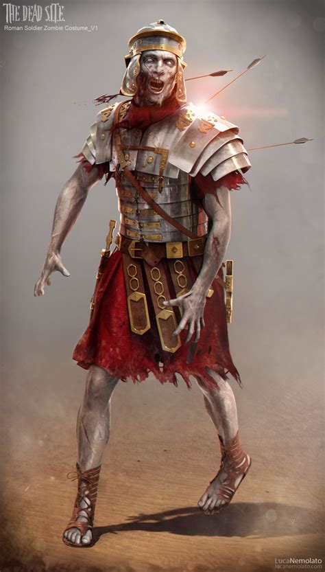 artstation the dead s i t e zombie roman soldier luca nemolato