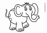 Kids Coloring Drawing Animal Drawings Book Pages Children Books Elephant Animals Color Colouring Printable Draw Toddlers Clipart Cute Easy Collection sketch template