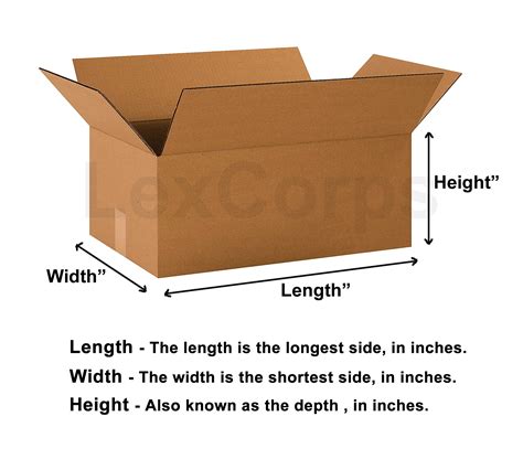 standard box sizes  shipping ubicaciondepersonascdmxgobmx