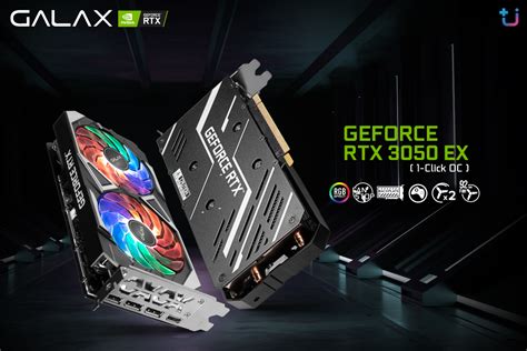 Galax เปิดตัวการ์ดจอรุ่นใหม่ล่าสุด Galax Geforce Rtx 3050 Ex 1 Clock