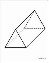 Prism Triangular Clipart Clip Solids Cliparts Solid 3d Library Coloring Pages Clipground Pyramid Square Rectangular sketch template