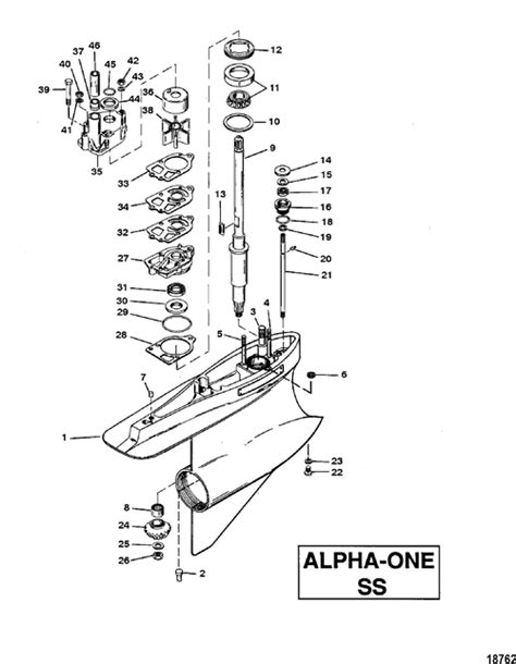 marine parts  mercruiser serial alpha  ss