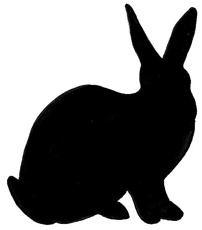 rabbit silhouette  magickzzl  deviantart