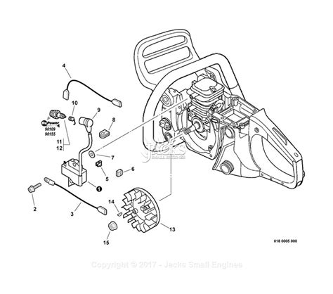 echo cs  sn   parts diagram  ignition flywheel