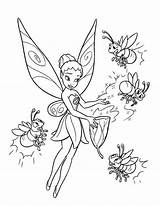 Coloring Tinkerbell Pages Firefly Disney Printable Fairy Four Kids Sheets Colouring Color Colorluna Cartoon Print Adult Fee Fairies Bell Characters sketch template