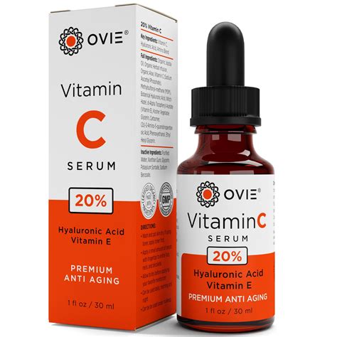 organic vitamin  serum  face   hyaluronic acid vitamin   amino  fl oz anti