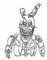 Fnaf Coloring Bonnie Pages Toy Withered Sheets Printable Nights Five Nightmare Chica Scary Freddy Color Print Getcolorings Chuck Cheese Ultimate sketch template