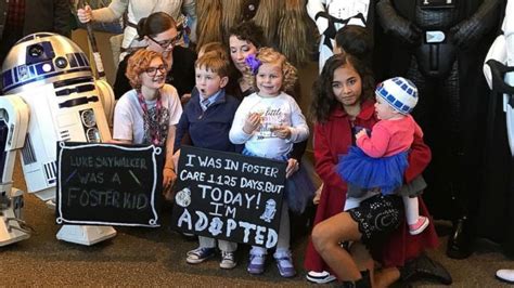 4 year old fan gets star wars themed adoption ceremony