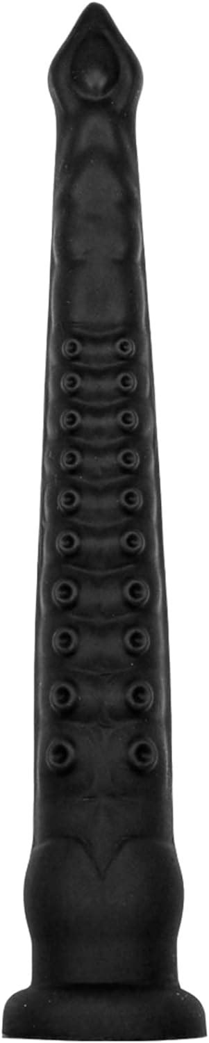 Balck Extra Large Dildo Realistic Octopus Anal Plug Toy For