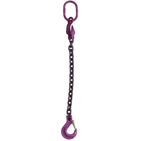 adjustable single leg chain sling  sling hook grade
