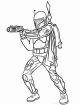 Fett Jango Wars Han Jabba Hutt Scribblefun Skywalker Colouring Clone Trooper sketch template