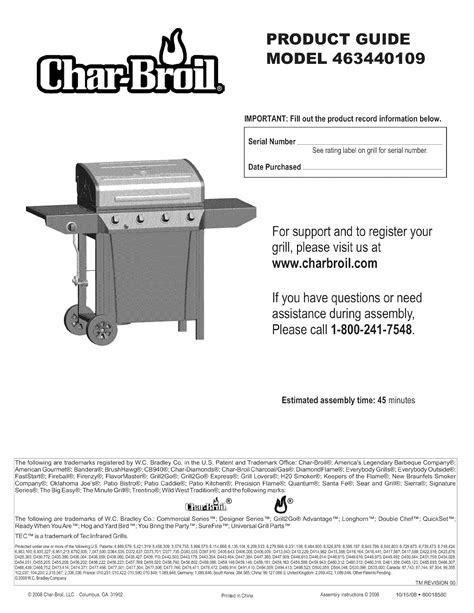 char broil  user manual gas grill manuals  guides