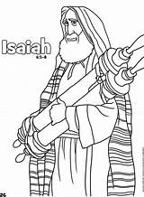 Isaiah Prophet Prophets Svg Colouring Abc Toddlers Testament sketch template