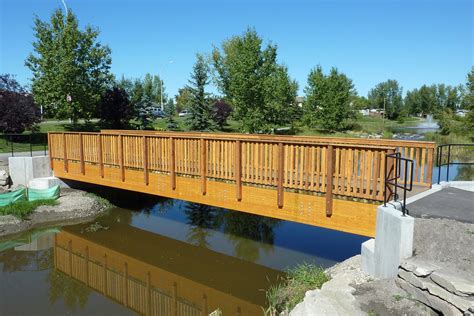 glulam beam pedestrian bridges custom park leisure