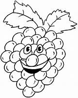 Grapes Coloring Pages Grape Printable Humanoid Colouring Cartoon Color Happy Clipart Food Kids Fruits Library Fruit Choose Board Comments sketch template