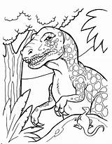 Dinosaur Coloring Pages Printable Sheet Dot Realistic sketch template