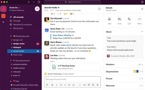 slack    remote team engaged sprout social