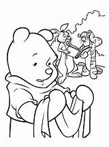 Coloring Pooh Winnie Pages Kleurplaat Mandala Animaties Afkomstig Van Animated Kleurplaten sketch template