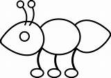 Ant Colouring Clipart Coloring Printable Sheet Webstockreview Collection sketch template
