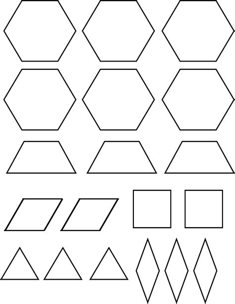 pattern block template sample