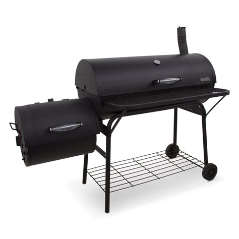 char broil american gourmet deluxe offset charcoal smoker  grill