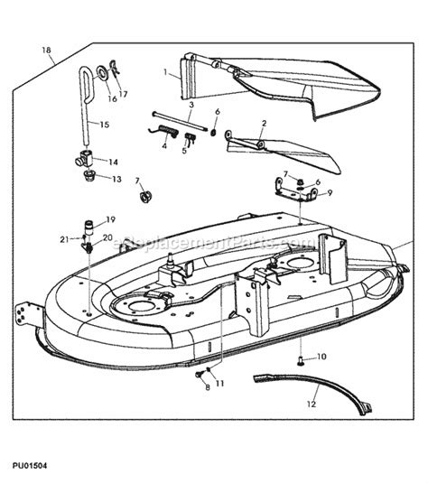 john deere la mower deck parts diagram wiring diagram trend