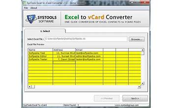 Excel to vCard Converter screenshot #3
