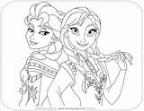 Elsa Anna Fever Disney Disneyclips Coloringbay sketch template