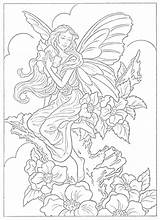 Coloring Pages Fairy Dover Color Fairies Printable Publications Paint Book Books Doverpublications Drawings sketch template