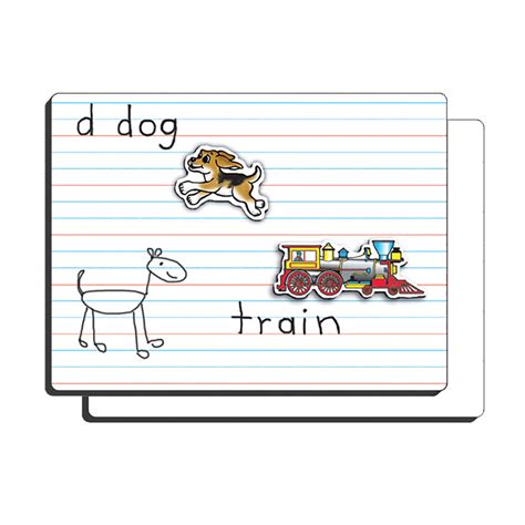 lined magnetic dry erase boards set   beckers school supplies