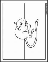 Coloring Rat Pages Mouse Kangaroo Pack Colorwithfuzzy sketch template