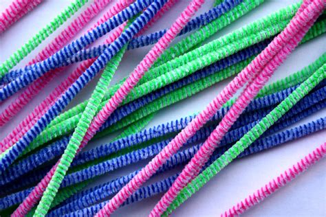 colorful pipe cleaners picture  photograph  public domain