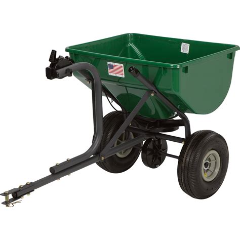 tow  broadcast spreader  lb capacity model tbspgyu lawn spreaders northern