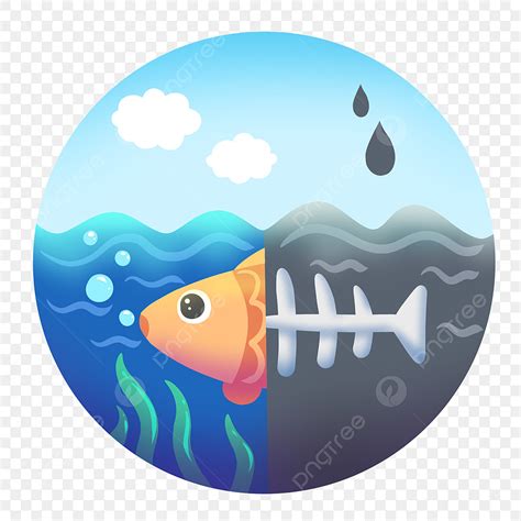 water pollution clipart vector cartoon illustration  water pollution water pollution
