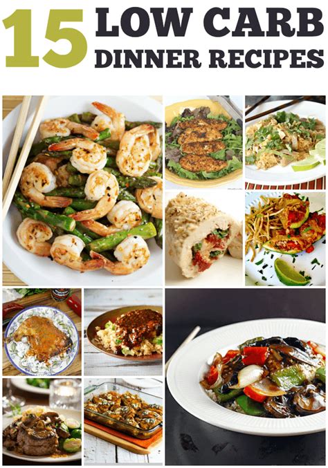 recipes    carb dinners
