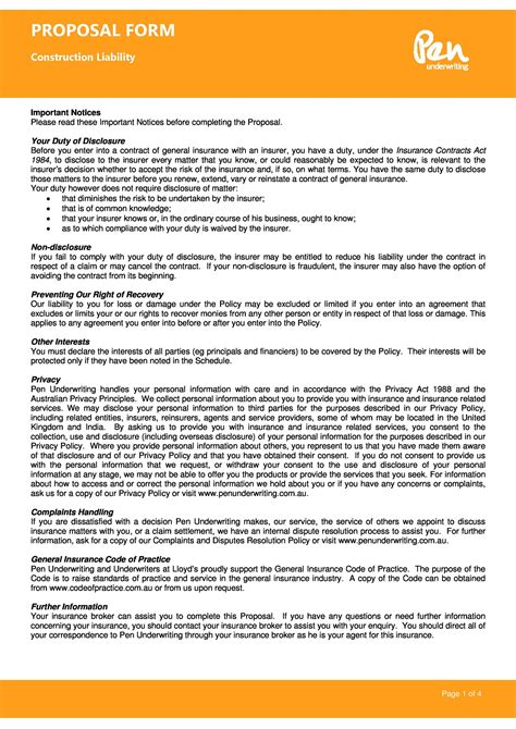 construction proposal template construction bid forms