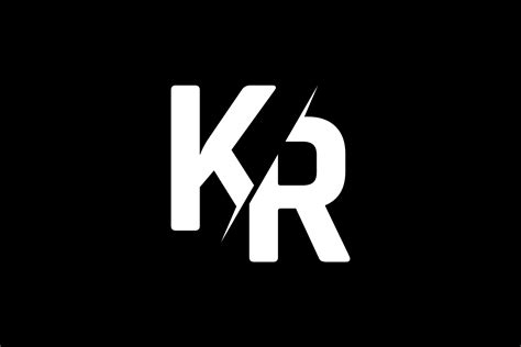 monogram kr logo design photography  logo photography watermark alphabet letters design