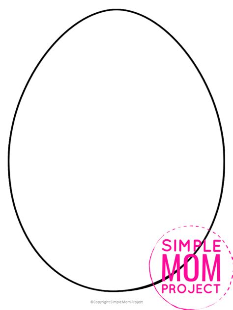 printable egg template simple mom project