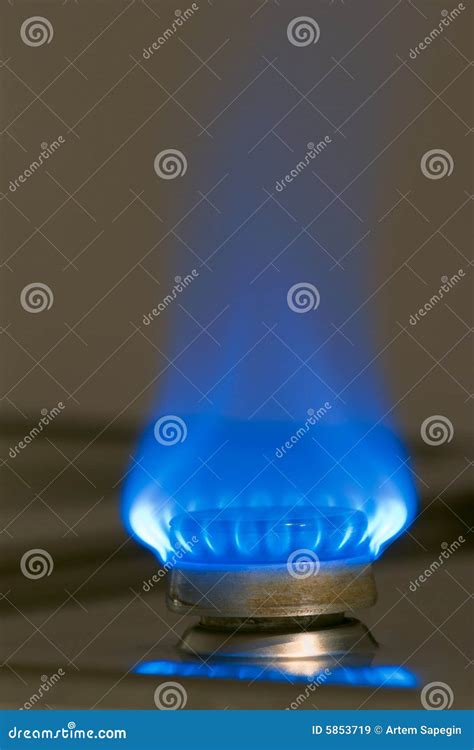 blue gas flame stock image image  kitchen danger light
