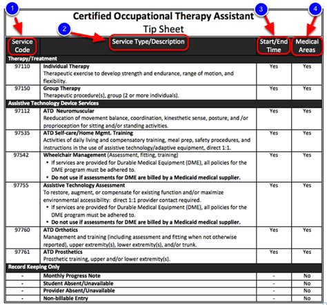 certified occupational therapy assistant cota tip sheet illuminate education