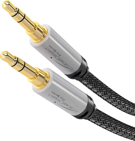 top  amazonbasics mm male  male stereo audio aux cable  feet