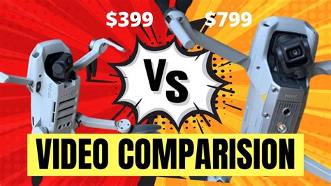 mavic mini  mavic air  video comparison    surprised youtube